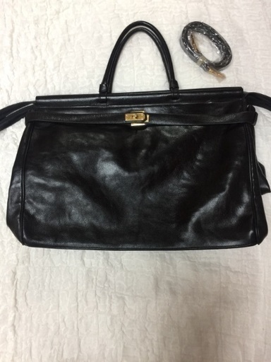 大きいバーキン型 本革 Bag