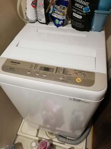 Panasonic 5kg 全自動洗濯機 取扱説明書付き
