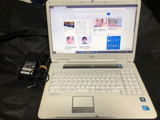 Core i3 330M/HDD-500GB/メモリ4GB/大画面15.6インチ液晶/無線LAN搭載/Win10 ＆ Office2010インストール済 富士通ノートパソコン FMV-BIBLO NF/G50 FMVNFG50W アーバンホワイト