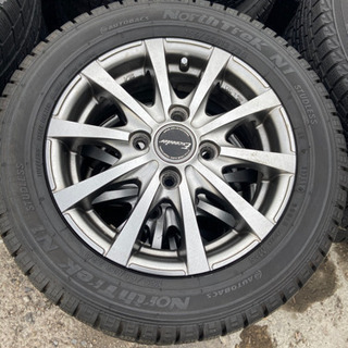 軽自動車用アルミホイール付きスタッドレスタイヤ☆155/65/13☆