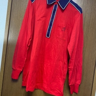 【メンズL】マスターズ　ゴルフ　ウェア　赤　ロンT  ポロシャツ