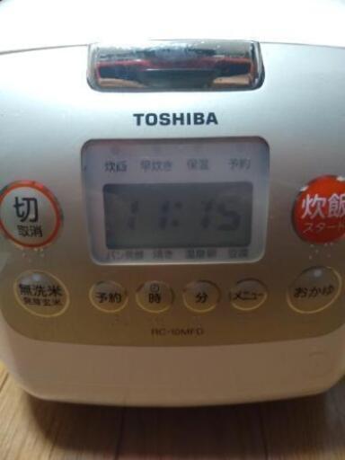 東芝製炊飯器5.5合炊き