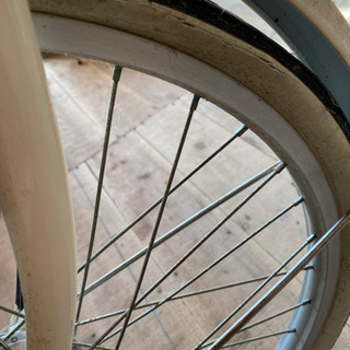 チャイルドシート付き変速可能自転車　18,000円、母子家庭優先14,000円