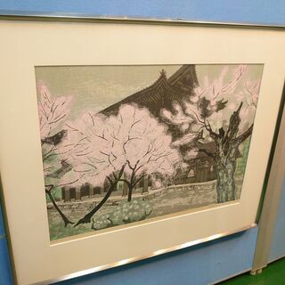 【愛品倶楽部柏店】木版画　南禅寺山門　リトグラフ　北岡文雄【問合...