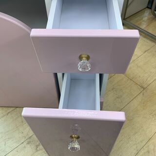 ★ドレッサー 椅子付き 収納 ケース 引き出し ミラー 化粧 メイクアップ 買取帝国朝霞店 ☆ドレッサー 椅子付き 収納 ケース 引き出し ミラー 化粧 メイク