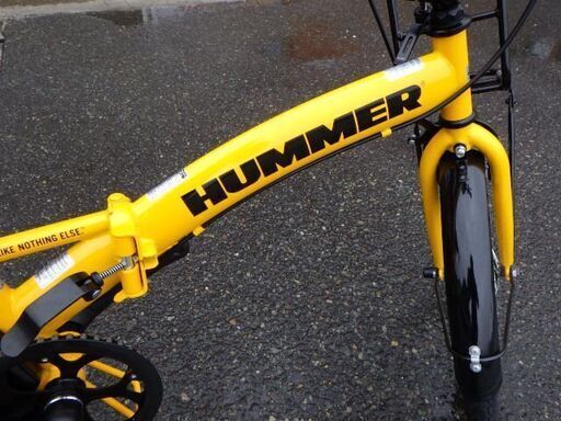 新品同様 HUMMER アウトレット ハマー 電動アシスト 折りたたみ自転車 