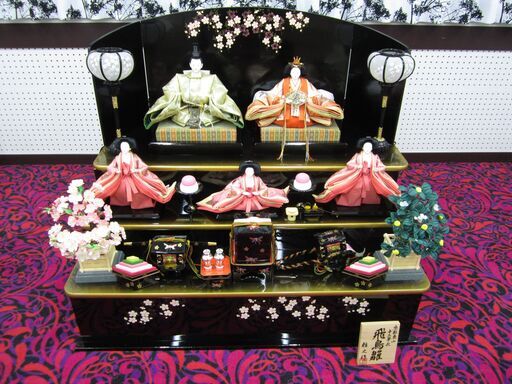 【展示品】ひな人形 豪華三段飾り 雛人形 380000円のお品
