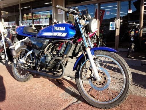 NO.3654　ＲＺ５０　水冷２サイクル　クラッチ付き６速ミッション　チャンバー付き　ブルーメタリック＆ホワイト　☆彡