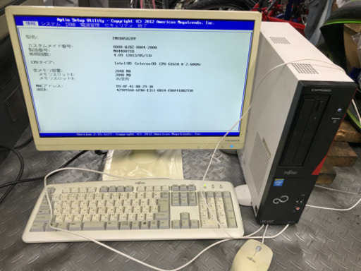 デスクトップパソコンフルセット ワイドモニター 富士通 FMV ESPRIMO D551/GX④