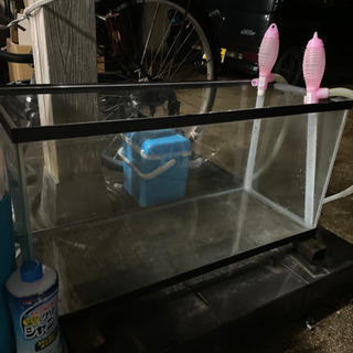 90cm縁あり水槽➕GEXメガパワー9012