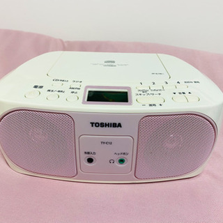 TOSHIBA CDラジオ TY-C12 ピンク
