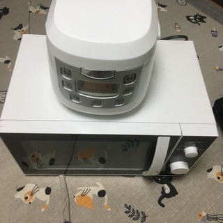 電子レンジ＆3.5合炊き炊飯器