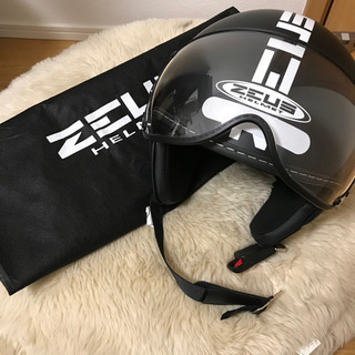 ゼウス ジェットヘルメット バイク 半帽 ハーフ パイロット フル ジェット オフロード シールド付き バイク用品 ZEUS-210c