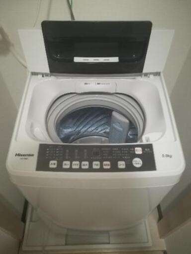 【引取限定】Hisense 洗濯機 5.5kg