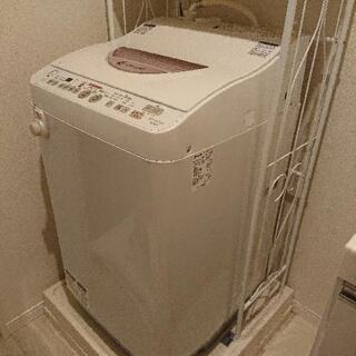 SHARP 洗濯機 ES-TG60L ランドリー棚付き