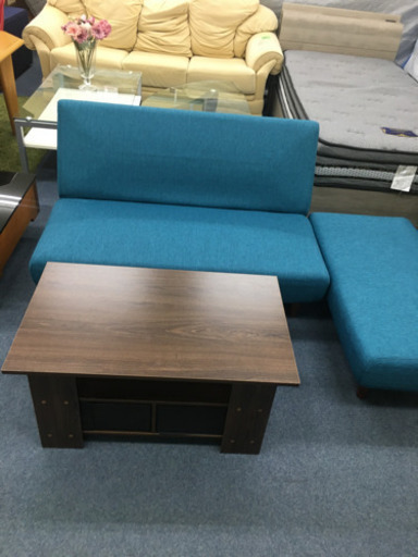 【中古美品】ソファベッド＆テーブルセット