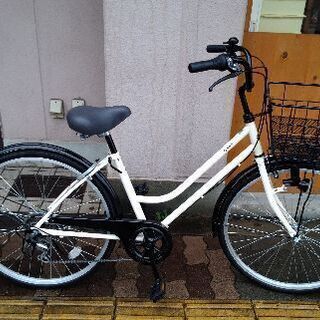 美品☆Gream[クリーム]26吋 ファッションファミリーサイクル 外装6段 