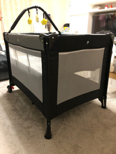プレイヤード NewYork Baby2 収納袋付き トイバー付き お昼寝シート付き [カトージ KATOJI ベビーベッド ベビーサークル 室内グッズ 折りたたみ コンパクト