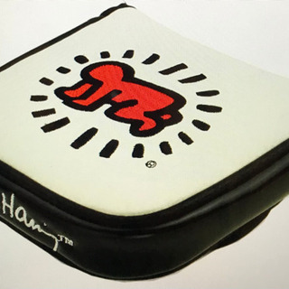 キースヘリング★スタンド式キャディバッグ＋パターカバー