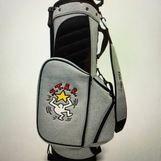 キースヘリング★スタンド式キャディバッグ＋パターカバー