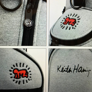 キースヘリング★スタンド式キャディバッグ＋パターカバー