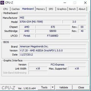 MSI製マザーボード　870A-G54　AMD AM3ソケット