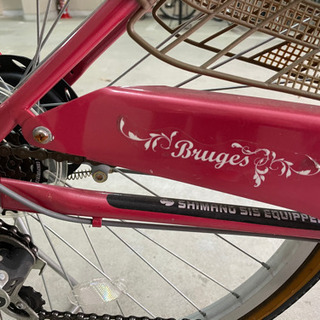 Bruges[ブルージュ]26インチ ファッションシティサイクル ギア6段/LED