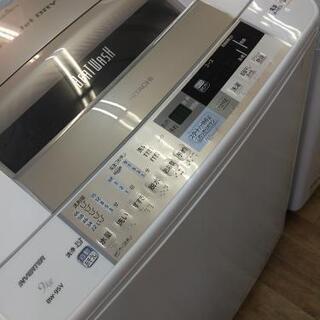 J019☆6ヶ月保証☆9K洗濯機☆HITACHI BW-9SV 2014年製