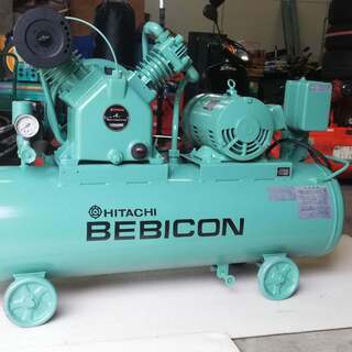日立 べビコン エアーコンプレッサー 5馬力 200V 3.7kw 3.7P-9.5V6 日立 べビコン エアーコンプレッサー 5馬力 200V 3.7kw 3.7P-9.5V6