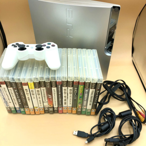 【ありがとうございました❗】【動作確認済】PS3 本体 2500GB ソフト19本セット