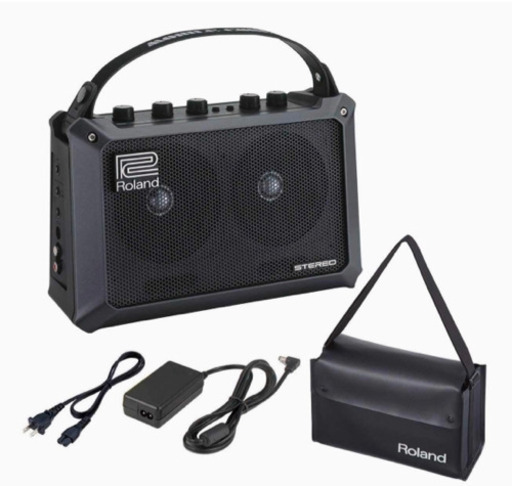 大人気ギターアンプ  Roland MOBILE CUBE 電源アダプター\u0026専用カバー付き　使用浅美品