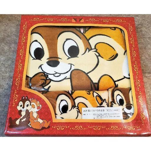ディズニーチップアンドデール箱入りタオル３枚セット