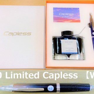 『PILOT販売員店限定キャップレス -wish-2020』瓶インク付き万年筆