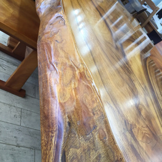 1/25  【大幅値下げ致しました‼️‼️‼️】定価588,000円 天然木 無垢材 欅 ダイニング5点セット  伝統木芸士 中尾 嘉満 さん作のダイニングテーブル🌟激レアです  幅145㎝奥行90㎝高さ70㎝ けやき ケヤキ 屋久杉 やくすぎ