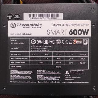 美品 PCパーツ Thermaltake 電源ユニット 600W...