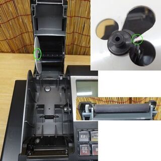 動作OK☆カシオ 電子レジスタ TE-300 ブラック 鍵6本・説明書付き 小型