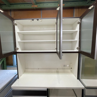 レンジボード ニトリ クリスナ W120xD50xH200cm WH
