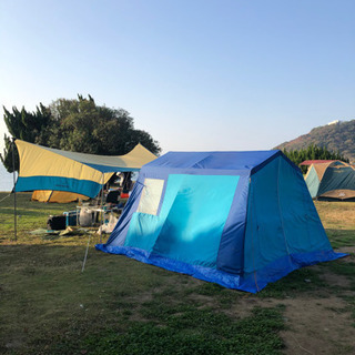鉄骨テント　クロスターロッジテント4人用キャンプ用品