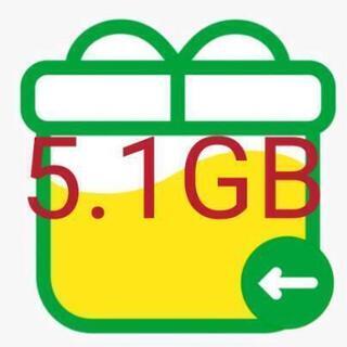 【ネット決済・配送可】5.1GB パケットギフト マイネオ mineo