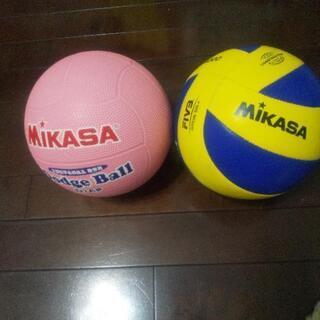１０年程前購入　MIKASA　ドッチボール＆バレーボール　　美品
