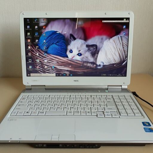 【取引中です】☆SSD＋HDDのデュアルPC☆　NEC　LaVie　15インチ　ホワイトメタ　Wi-Fi　マルチ　Windows10　②