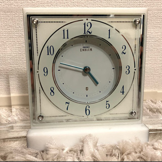 セイコー大理石枠クォーツ置時計 エムブレム SEIKO EMBLEM HW421G