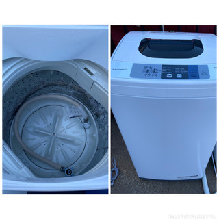 お値下げしました❗2018年製 日立タテ型全自動洗濯機 (5kg)と2017年製 アクア 126L 2ドア冷蔵庫（ブラッシュシルバー）(119k) お値下げしました❗2018年製 日立タテ型全自動洗濯機 (5kg)