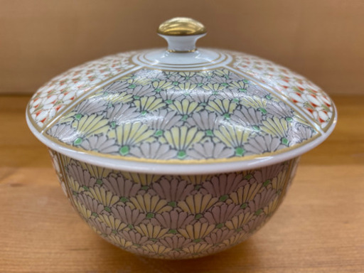 【愛品館江戸川店】深川製磁 梅菊地紋吸出揃え 5客セット 未使用品 ID103-017409-007