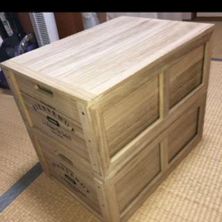 木製収納ケース/ボックス×2個