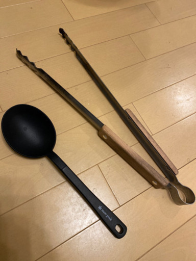 スノーピーク　炭バサミ　シリコンスプーン