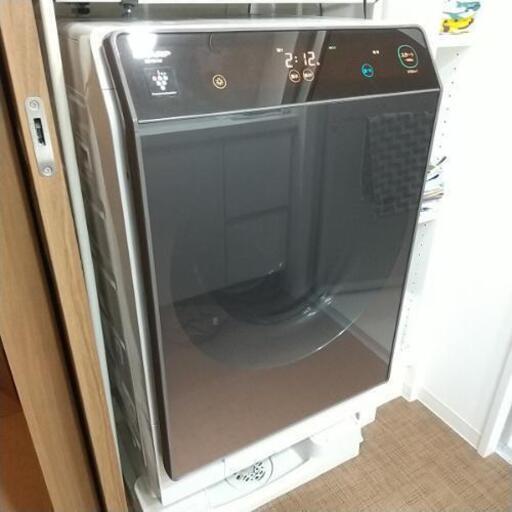 美品 シャープ ドラム式洗濯乾燥機３年以上保証付 近距離送料無料
