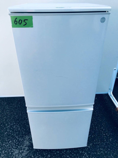 605番シャープ✨ノンフロン冷凍冷蔵庫✨SJ-K14X-FG‼️