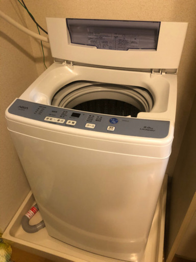 2月中旬〜下旬取引希望　アクア 6.0kg 全自動洗濯機
