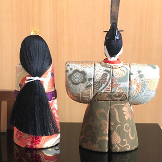 真多呂雛人形セット ガラスケース付き 真多呂人形「春桜立雛セット」 - 伽楠（かなん）